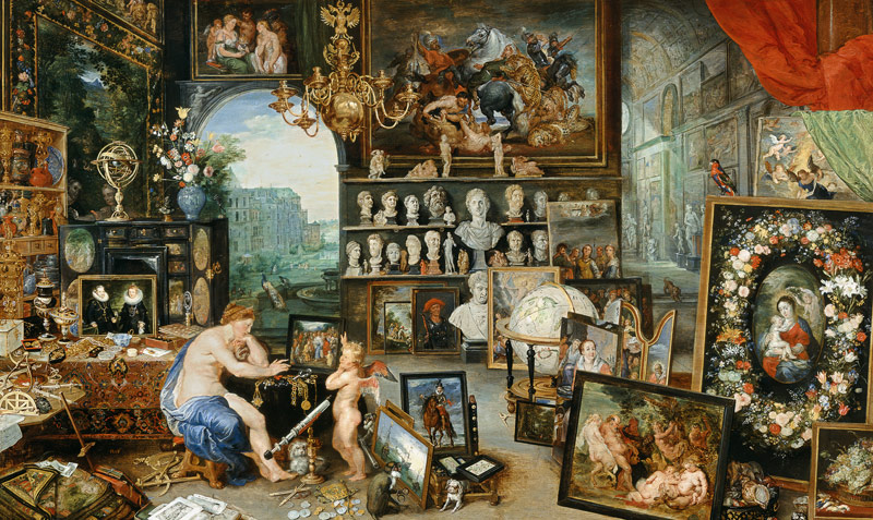 Allegory of the eyesight. Executed with Peter Paul Rubens. a Jan Brueghel il Vecchio
