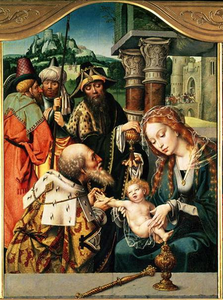 The Adoration of the Magi a Jan Gossaert