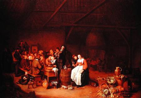 Peasants feasting in a Country Inn a Jan Miense Molenaer