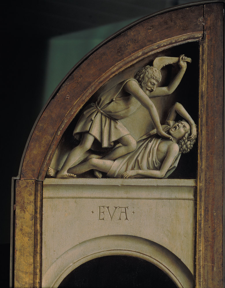 Cain kills Abel , Ghent Altarpiece a Jan van Eyck