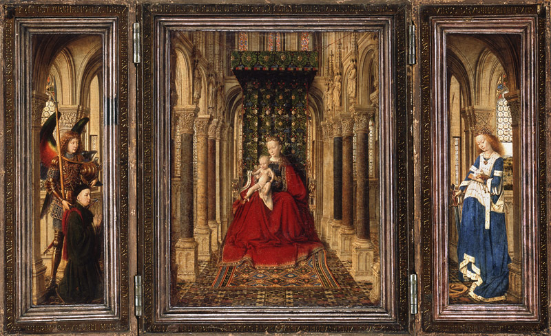 Flügelaltärchen a Jan van Eyck