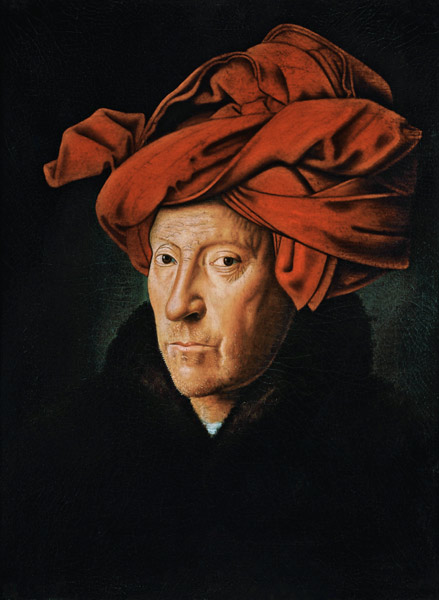Porträt eines Mannes mit rotem Turban a Jan van Eyck
