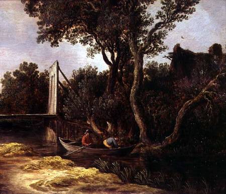 Landscape with Bridge a Jan van Goyen