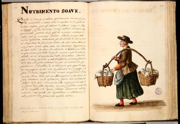 Drink-seller, Venetian (manuscript) a Jan van Grevenbroeck