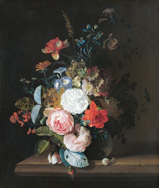 Flower painting. a Jan van Huysum