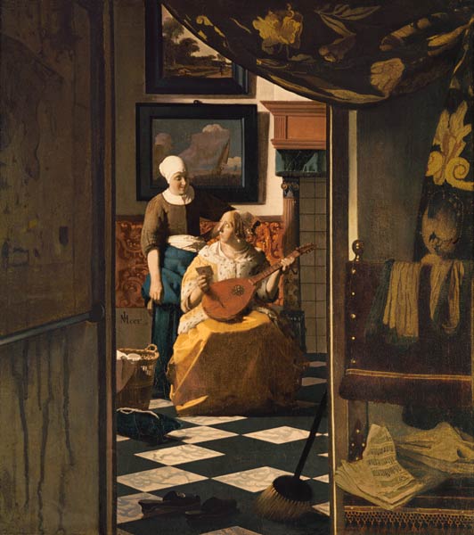 The Love Letter a Johannes Vermeer 