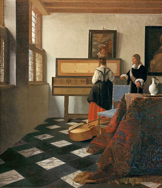 The Music Lesson a Johannes Vermeer 