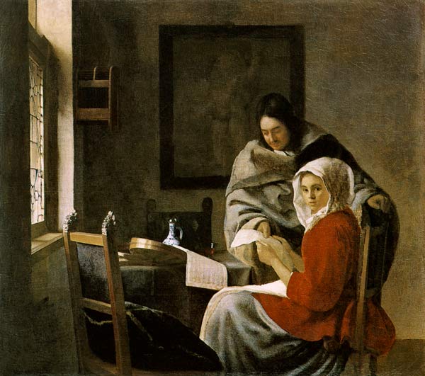 Girl interrupted at her Music a Johannes Vermeer 