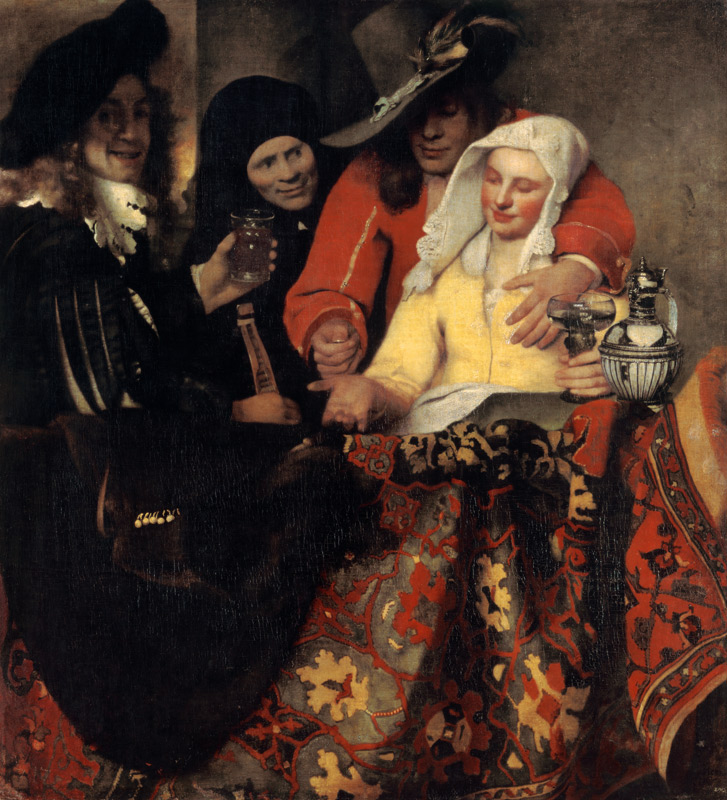 The Procuress a Johannes Vermeer 