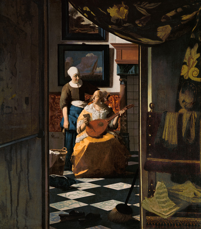 Vermeer/ The love letter / c.1669/70 a Johannes Vermeer 