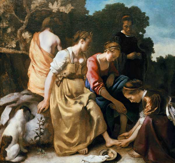 Diana and her Companions a Johannes Vermeer 