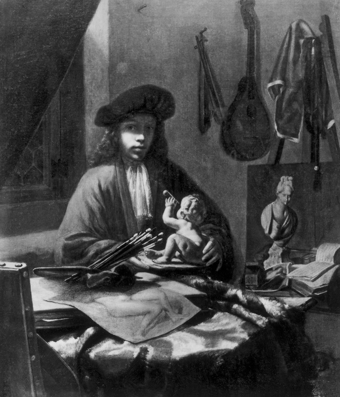Portrait of the artist a Johannes Vermeer 