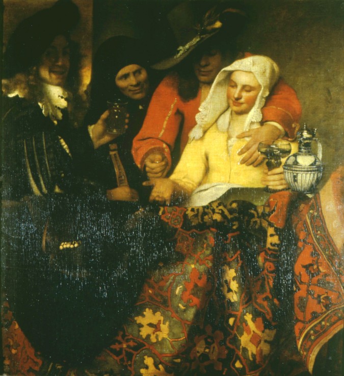 The Procuress a Johannes Vermeer 