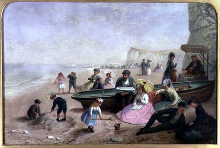 A Seaside Scene a Jane Maria Bowkett