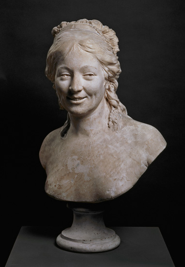 Portrait bust of Madame Houdon, the wife of the artist a Jean-Antoine Houdon