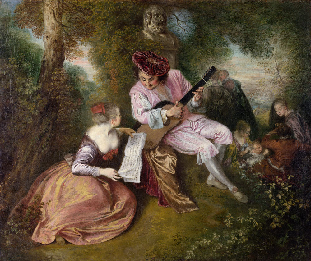 The Scale of Love (La Gamme d'Amour) - Jean Antoine Watteau