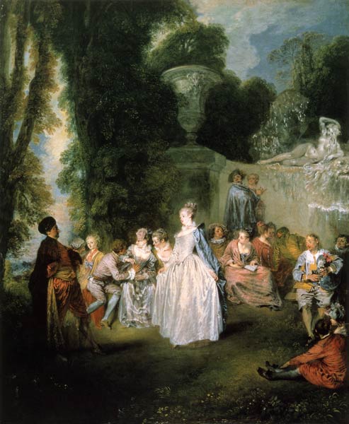 Venetian feast a Jean-Antoine Watteau