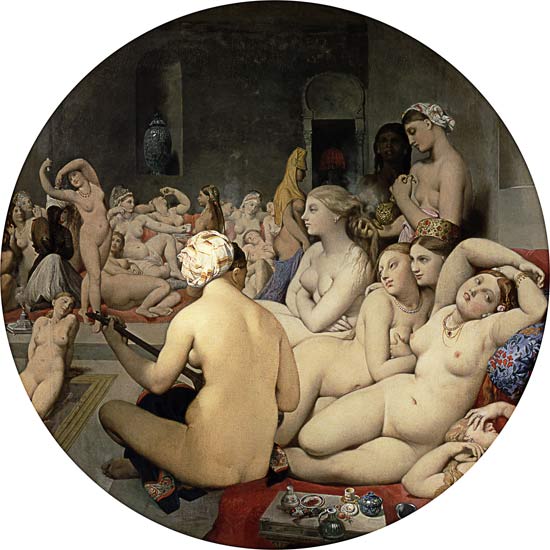 Il bagno turco (Tondo) a Jean Auguste Dominique Ingres