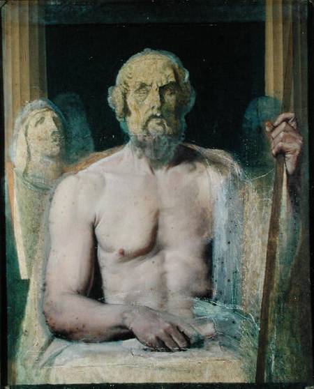 Homer, study for The Apotheosis of Homer a Jean Auguste Dominique Ingres