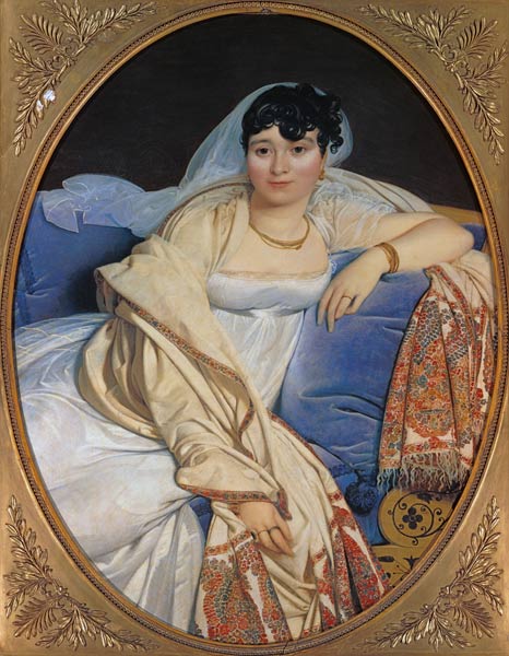 Portrait of the madam Rivière a Jean Auguste Dominique Ingres