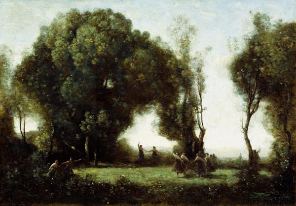 The Dance of the Nymphs a Jean-Babtiste-Camille Corot