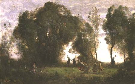 The Dance of the Nymphs a Jean-Babtiste-Camille Corot