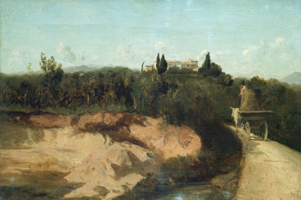 Camille Corot, Landscape in Italy a Jean-Babtiste-Camille Corot