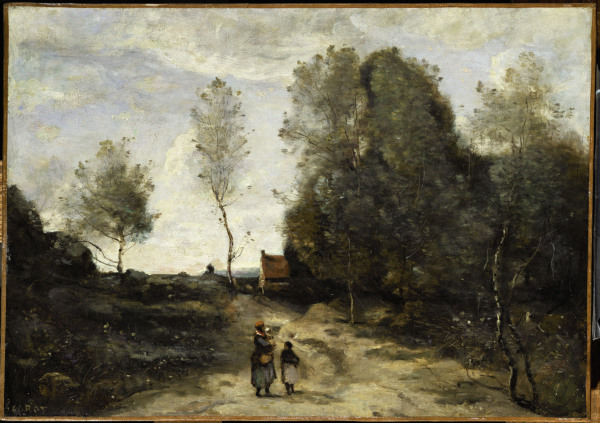The Street a Jean-Babtiste-Camille Corot