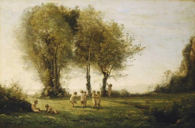 Liebesreigen, Sonnenaufgang a Jean-Babtiste-Camille Corot