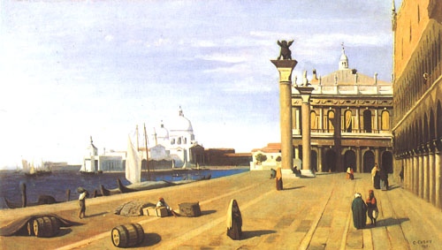 Riva degli Schiavoni, Venice a Jean-Babtiste-Camille Corot