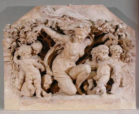Triumph of Flora, relief taken from the facade of the Flora Pavilion of the Louvre Palace a Jean Baptiste Carpeaux