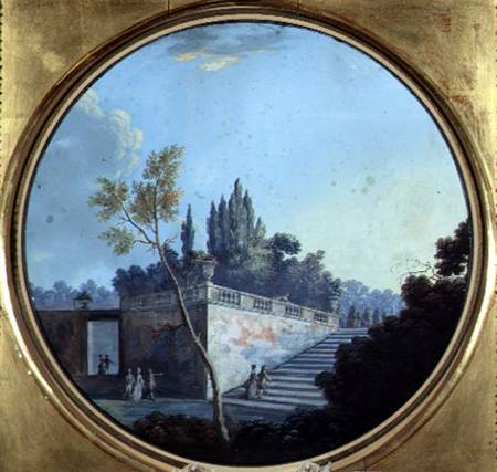 Classical Garden, Possibly at Versailles a Jean Baptiste Marechal