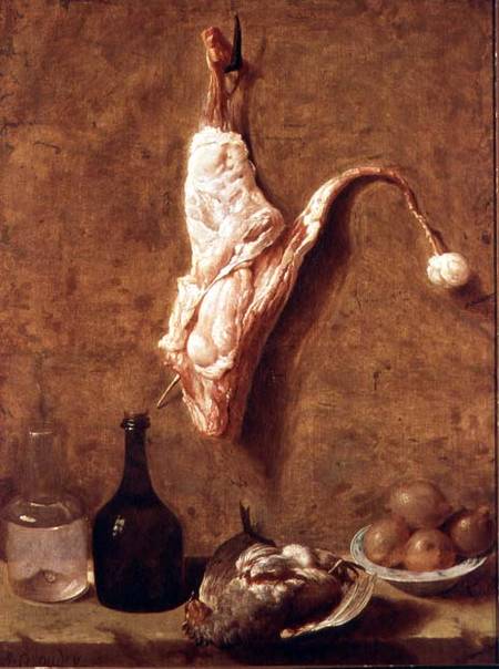 Still Life with a Leg of Veal a Jean Baptiste Oudry