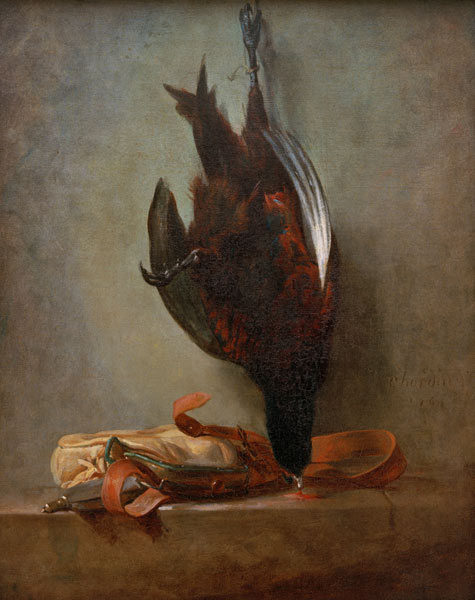 Pheasant and Hunt Satchel a Jean-Baptiste Siméon Chardin
