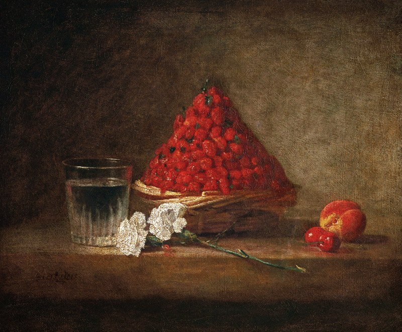 Strawberry Basket a Jean-Baptiste Siméon Chardin
