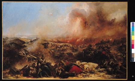 The Battle of Sebastopol, left section of triptych a Jean Charles Langlois