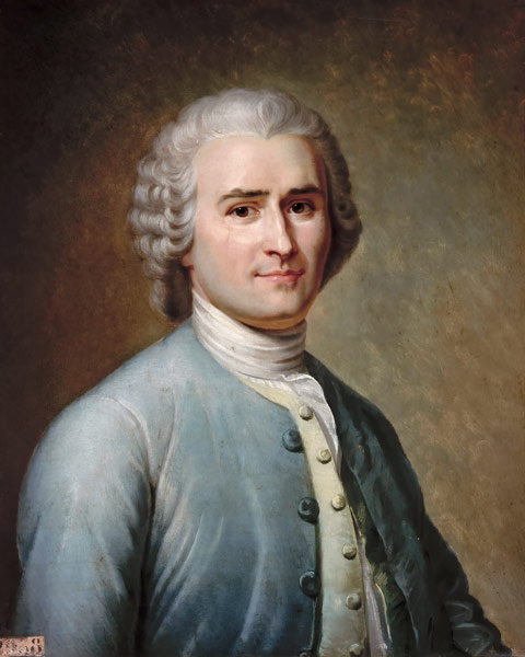 Portrait of Jean-Jacques Rousseau (1712-1778) a Jean Edouard Lacretelle