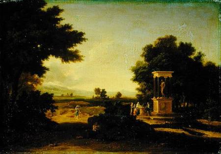 Idyllic Landscape a Jean-François Millet