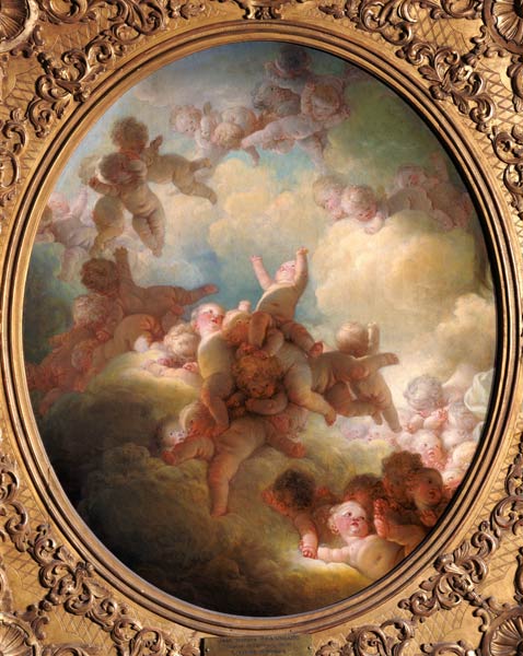 The Swarm of Cupids a Jean Honoré Fragonard