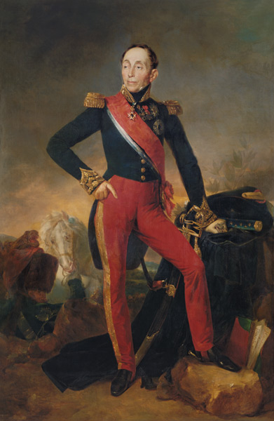 Portrait of Marquis Emmanuel de Grouchy (1766-1847) Marshal of France a Jean Sebastien Rouillard
