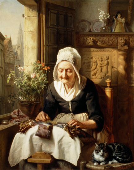 The Old Lacemaker a J.L. Dyckmans