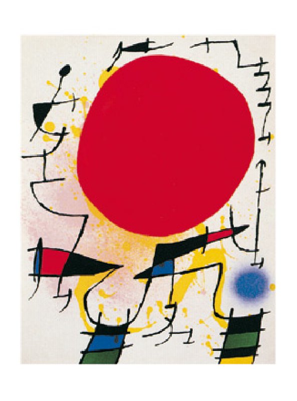 Le soleil rouge  - (JM-794) a Joan Miró
