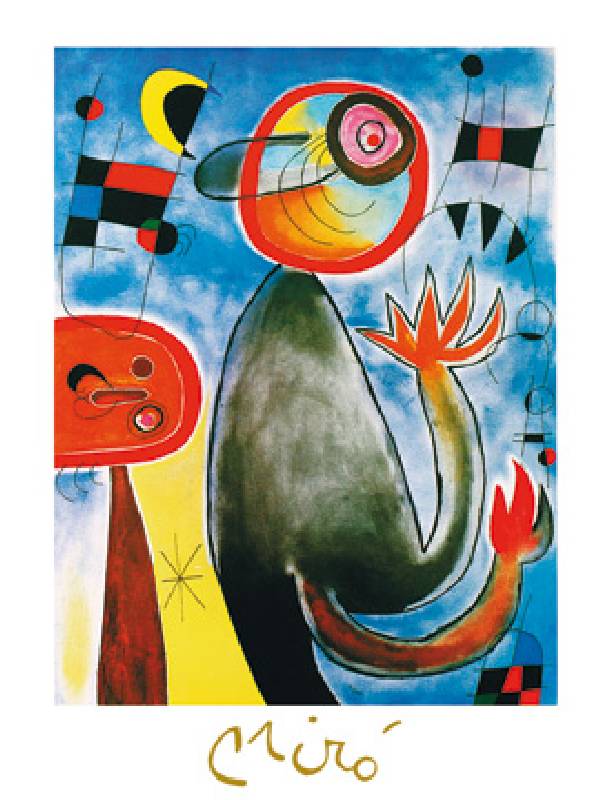 Titolo dell\'immagine : Joan Miró - Les echelles en roue - (JM-272)
