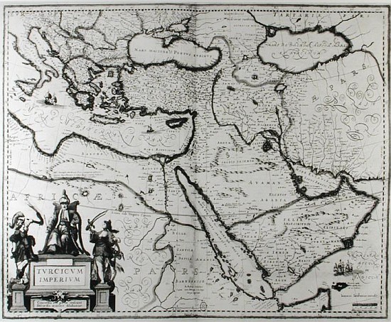 Map of the Ottoman Empire, from the ''Atlas Novus'' a Joannes Jansson