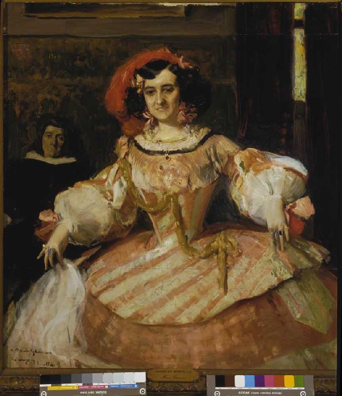 Portrait of Maria Guerrero. a Joaquin Sorolla
