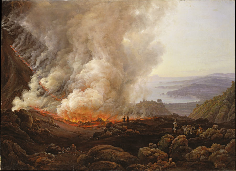 The Eruption of Vesuvius in December 1820 a Johan Christian Clausen Dahl