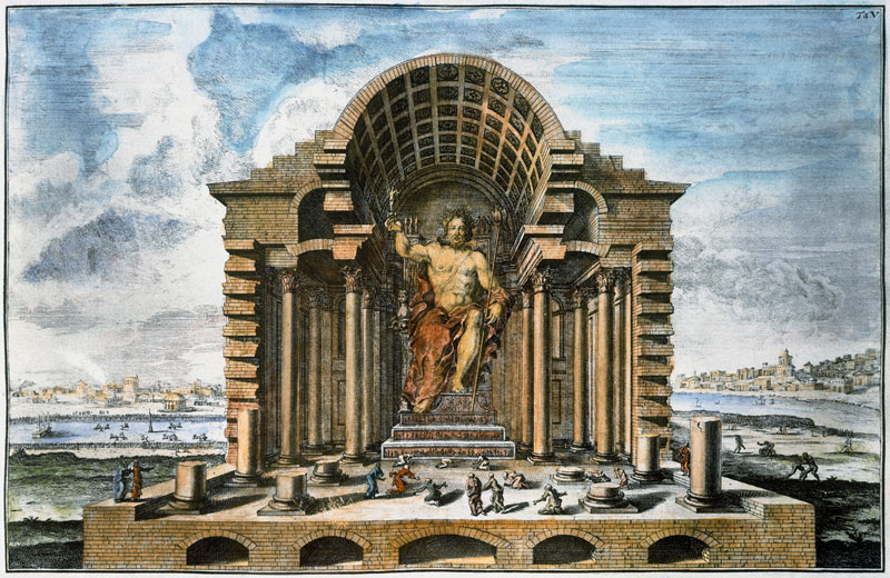 Zeustemple , Olympia a Johann Bernhard Fischer von Erlach