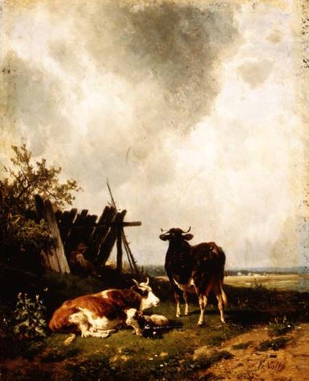 Le mucche a Johann Friedrich Voltz