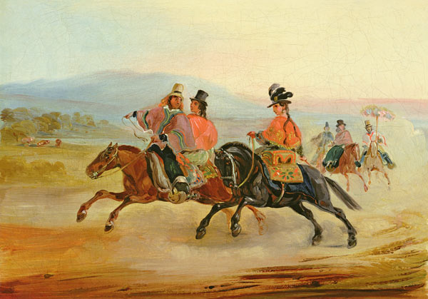 Chilean Riders a Johann Moritz Rugendas