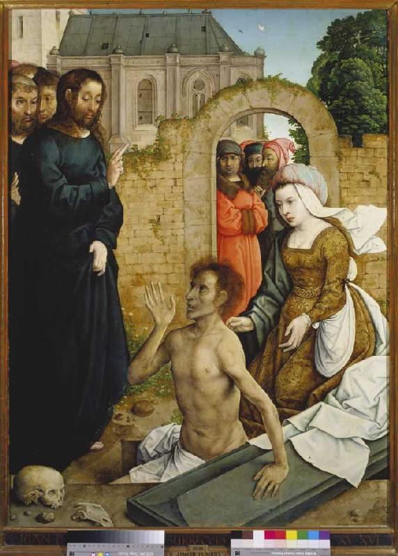 The Auferweckung of the Lazarus. a Johann von Flandern